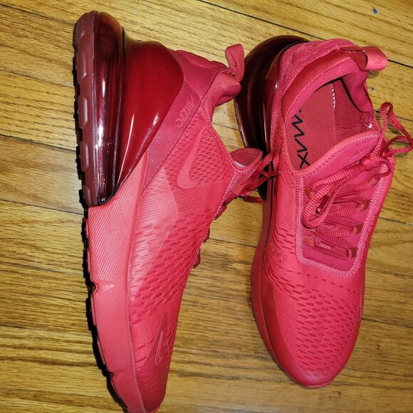 Nike Air Max 270 Triple Red Running Shoes University Red Mens Size 14 Sneaker main image 10